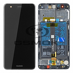 WYŚWIETLACZ LCD DO HUAWEI NOVA CAN-L01 Z RAMKĄ I BATERIĄ CZARNY 02350YRH 02351CKD ORYGINAŁ SERVICE PACK