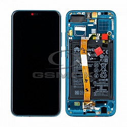 WYŚWIETLACZ LCD DO HUAWEI HONOR 10 Z RAMKĄ I BATERIĄ ZIELONY 02351YDB ORYGINAŁ SERVICE PACK