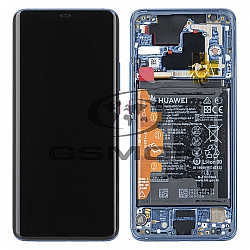 WYŚWIETLACZ LCD DO HUAWEI MATE 20 PRO Z RAMKĄ I BATERIĄ NIEBIESKI 02352GFX ORYGINAŁ SERVICE PACK