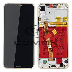 WYŚWIETLACZ LCD DO HUAWEI P20 LITE Z RAMKĄ I BATERIĄ ZŁOTY 02351WRN ORYGINAŁ SERVICE PACK