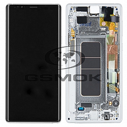 WYŚWIETLACZ LCD DO SAMSUNG N960 GALAXY NOTE 9 BIAŁY Z RAMKĄ GH97-22269F GH97-22270F ORYGINAŁ SERVICE PACK