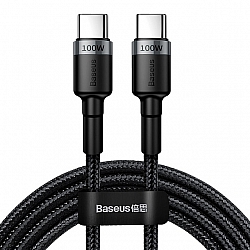 KABEL USB-C DO USB-C 5A 20V 100W 2M BASEUS CAFULE CATKLF-ALG1 CZARNO-SZARY