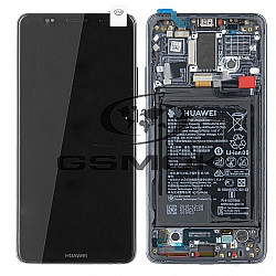 WYŚWIETLACZ LCD DO HUAWEI MATE 10 PRO BLA-L09 Z RAMKĄ I BATERIĄ SZARY 02351RVN ORYGINAŁ SERVICE PACK