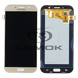 WYŚWIETLACZ LCD DO SAMSUNG A720 GALAXY A7 2017 ZŁOTY GH97-19811B GH97-19723B ORYGINAŁ SERVICE PACK