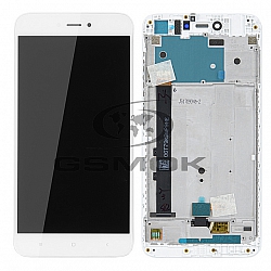 WYŚWIETLACZ LCD DO XIAOMI REDMI NOTE 5A Z RAMKĄ BIAŁY 560410006033 ORYGINAŁ SERVICE PACK