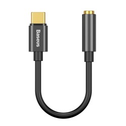 ADAPTER AUDIO USB-C DO MINIJACK 3.5MM BASEUS L54 CATL54-01 CZARNY