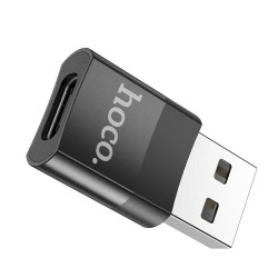 ADAPTER Z USB-A DO USB-C OTG HOCO UA17 CZARNY