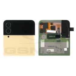 GÓRNA KLAPKA BATERII Z WYŚWIETLACZEM LCD SAMSUNG F721 GALAXY Z FLIP  4 ŻÓŁTY GH97-27947G ORYGINAŁ SERVICE PACK