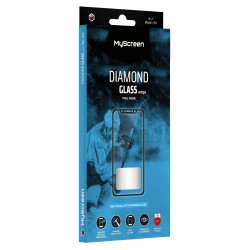 IPHONE 16 - MYSCREEN DIAMOND GLASS LITE SZKŁO HARTOWANE GLASS EDGE FULL GLUE CZARNE