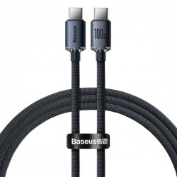 KABEL BASEUS CRYSTAL SHINE SERIES USB-C DO USB-C 100W 5A 1.2M CAJY000601 CZARNY