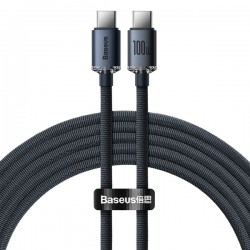 KABEL BASEUS CRYSTAL SHINE SERIES USB-C DO USB-C 100W 5A 2M CAJY000701 CZARNY