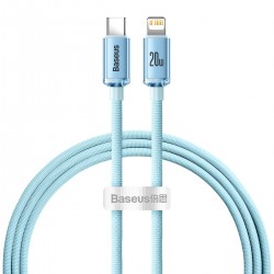 KABEL BASEUS CRYSTAL SHINE SERIES USB-C - LIGHTNING QC PD 20W 1,2M NIEBIESKI CAJY001303