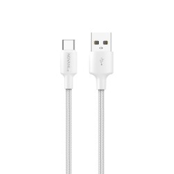 KABEL NOVANL USB DO USB-C 1M 12W BIAŁY