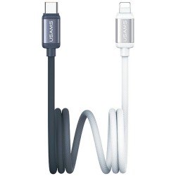 KABEL USB-C DO LIGHTNING 30W 1.2M USAMS BICOLOR SERIES SJ757 CZARNO-BIAŁY