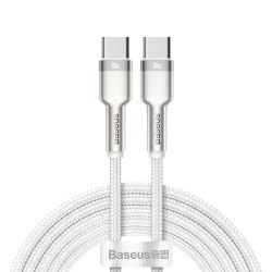 KABEL USB-C DO USB-C 100W 2M BASEUS CAFULE METAL CATJK-D02 BIAŁY
