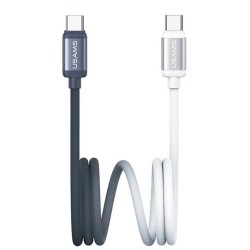 KABEL USB-C DO USB-C 60W 1.2M USAMS BICOLOR SERIES SJ756 CZARNO-BIAŁY