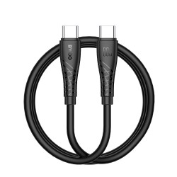 KABEL USB-C DO USB-C 60W 1M BWOO BO-X318C-C CZARNY