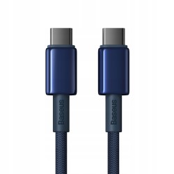 KABEL USB-C DO USB-C BASEUS TUNGSTEN GOLD 100W 1M PD P10319800321-03 NIEBIESKI