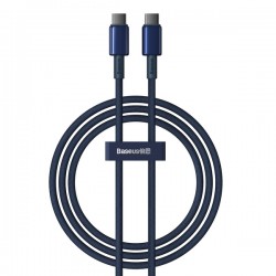 KABEL USB-C DO USB-C BASEUS TUNGSTEN GOLD 100W 2M PD P10319800321-04 NIEBIESKI