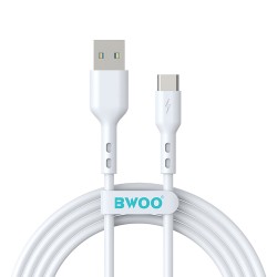 KABEL USB DO USB-C 3A 1M BWOO BO-X172C BIAŁY
