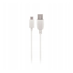 KABEL USB DO USB-C 3A 1M MAXLIFE BIAŁY