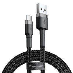 KABEL USB DO USB-C 3M 2A BASEUS CAFULE CATKLF-UG1 CZARNO-SZARY