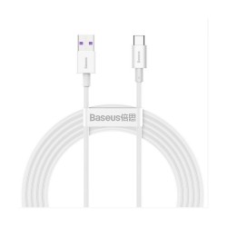KABEL USB USB-C 6A 66W 2M BASEUS SUPERIOR CATYS-A02 BIAŁY