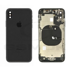 KLAPKA BATERII / OBUDOWA APPLE IPHONE X CZARNA PULLED GRADE B