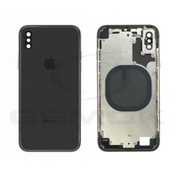 KLAPKA BATERII / OBUDOWA APPLE IPHONE X CZARNA PULLED GRADE C
