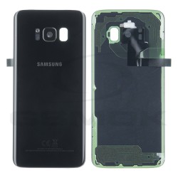 KLAPKA BATERII / OBUDOWA SAMSUNG G950 GALAXY S8 CZARNA Z SZYBKĄ KAMERY GH82-13962A ORYGINAŁ SERVICE PACK