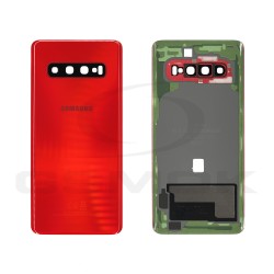 KLAPKA BATERII / OBUDOWA SAMSUNG G973 GALAXY S10 CZERWONA GH82-18378H ORYGINAŁ SERVICE PACK