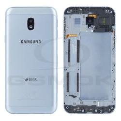 KLAPKA BATERII / OBUDOWA SAMSUNG J330 GALAXY J3 2017 DUOS SILVER BLUE GH82-14891B ORYGINAŁ SERVICE PACK