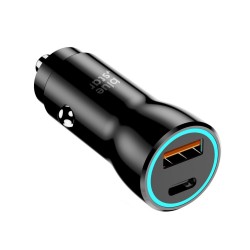 ŁADOWARKA SAMOCHODOWA BLUE STAR USB C + USB A QC3.0 PD AFC PPS 3A 25W CZARNA ŁADOWARKA SAMOCHODOWA BLUE STAR USB C + USB A QC3.0 PD AFC PPS 3A 25W CZARNA