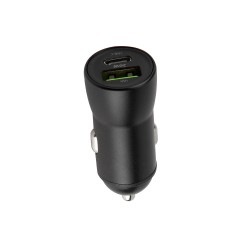 ŁADOWARKA SAMOCHODOWA MAXLIFE MXCC-04 20W PD3.0 + QC3.0 USB-C+USB CZARNA ŁADOWARKA SAMOCHODOWA MAXLIFE MXCC-04 20W PD3.0 + QC3.0 USB-C+USB CZARNA