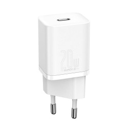 ŁADOWARKA SIECIOWA BASEUS SUPER SI 1C USB-C 20W QC PD CCSUP-B02 BIAŁA