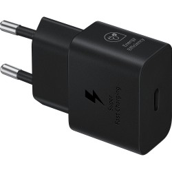 ŁADOWARKA SIECIOWA SAMSUNG EP-T2510XBEGEU EP-TA800XBEGWW USB-C 3A 25W CZARNA ORYGINAŁ BLISTER