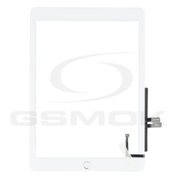 PANEL DOTYKOWY IPAD 6 / AIR 2018 (A1893, A1954) BIAŁY Z TAŚMĄ KLEJĄCĄ I PRZYCISKIEM HOME