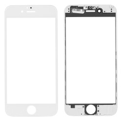 SZYBKA IPHONE 6 BIAŁA Z RAMKĄ I KLEJEM OCA