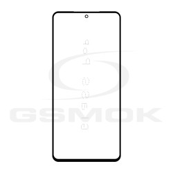 SZYBKA LCD SAMSUNG M556 GALAXY M55 5G CZARNA Z KLEJEM OCA G+OCA PRO