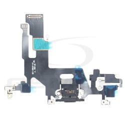 TAŚMA FLEX IPHONE 11 ZE ZŁĄCZEM ŁADOWANIA I MIKROFONEM CZARNA