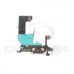 TAŚMA FLEX IPHONE 5 ZE ZŁĄCZEM ŁADOWANIA BIAŁA