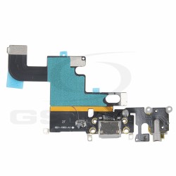 TAŚMA FLEX IPHONE 6 ZE ZŁĄCZEM ŁADOWANIA I MIKROFONEM CZARNA 
