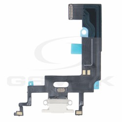 TAŚMA FLEX IPHONE XR ZE ZŁĄCZEM ŁADOWANIA BIAŁA
