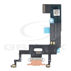 TAŚMA FLEX IPHONE XR ZE ZŁĄCZEM ŁADOWANIA CORAL