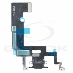 TAŚMA FLEX IPHONE XR ZE ZŁĄCZEM ŁADOWANIA CZARNA