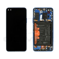 WYŚWIETLACZ LCD DO HUAWEI HONOR VIEW 30 PRO Z BATERIĄ NIEBIESKI 02353JUT ORYGINAŁ SERVICE PACK