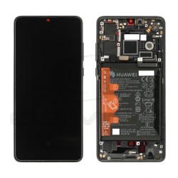 WYŚWIETLACZ LCD DO HUAWEI P30 NOWA WERSJA Z RAMKĄ I BATERIĄ CZARNY 02354HMG 02354HLT 02352NLL 02354HMG ORYGINAŁ SERVICE PACK