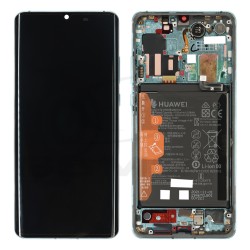 WYŚWIETLACZ LCD DO HUAWEI P30 PRO Z RAMKĄ I BATERIĄ NIEBIESKI 02354NAM 02355MUQ 02352PGE 02354NAP 02355MUM 02355UNA 02354NAJ 02355UND ORYGINAŁ SERVICE PACK