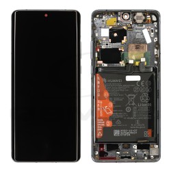 WYŚWIETLACZ LCD DO HUAWEI P50 PRO Z RAMKĄ I BATERIĄ CZARNY/ZŁOTY 02354SNT 02354HFK ORYGINAŁ SERVICE PACK