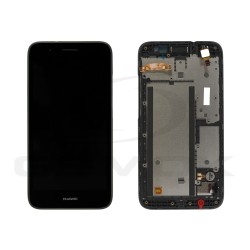 WYŚWIETLACZ LCD DO HUAWEI Y3 2017 Z RAMKĄ SZARY 97070QXM ORYGINAŁ SERVICE PACK